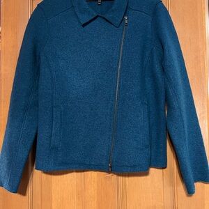 Women's Blue EILEEN FISHER Jacket. Perfect condition. Stunning TEAL color